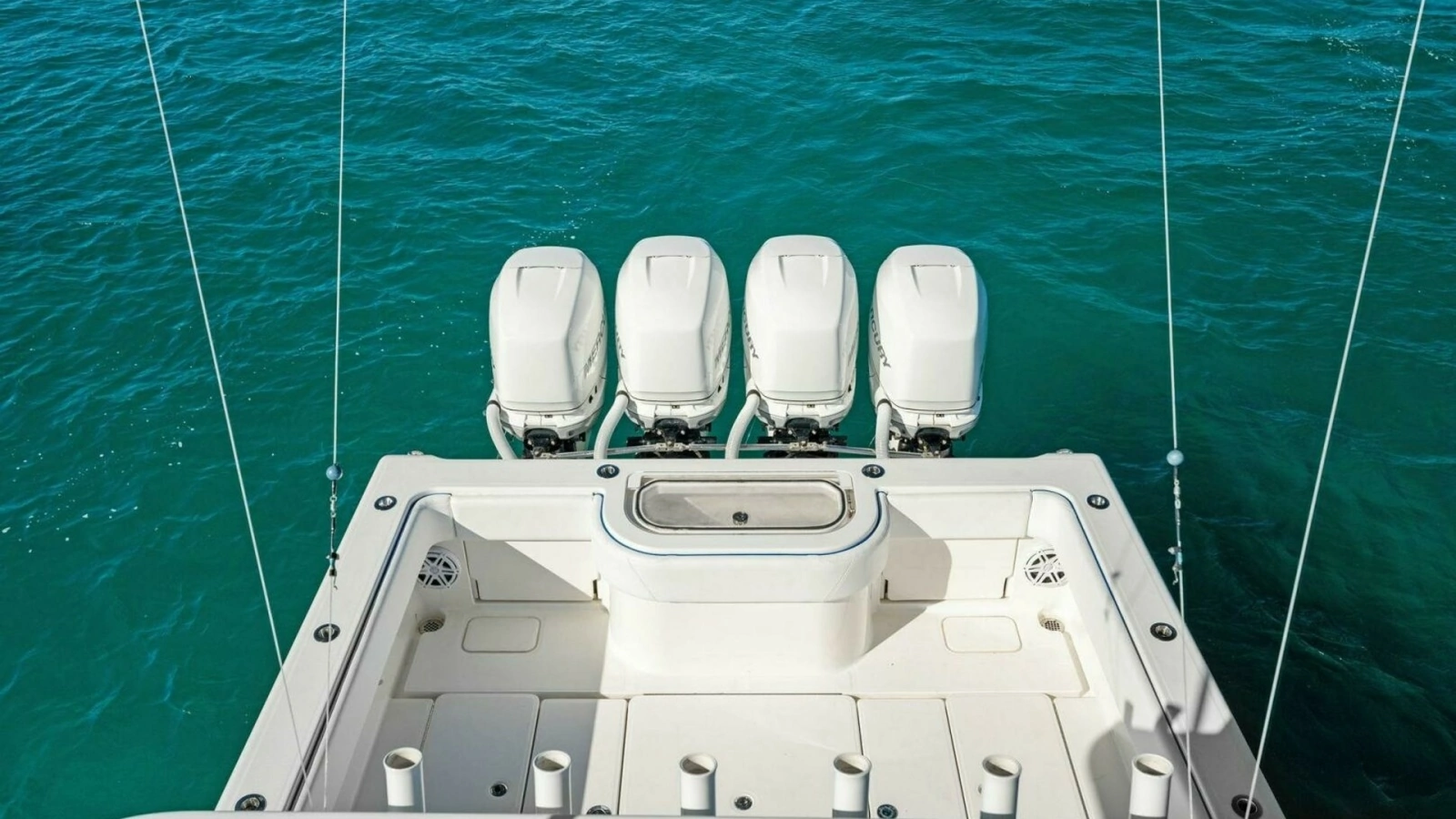 Aft Deck with Quad Outboard Engines