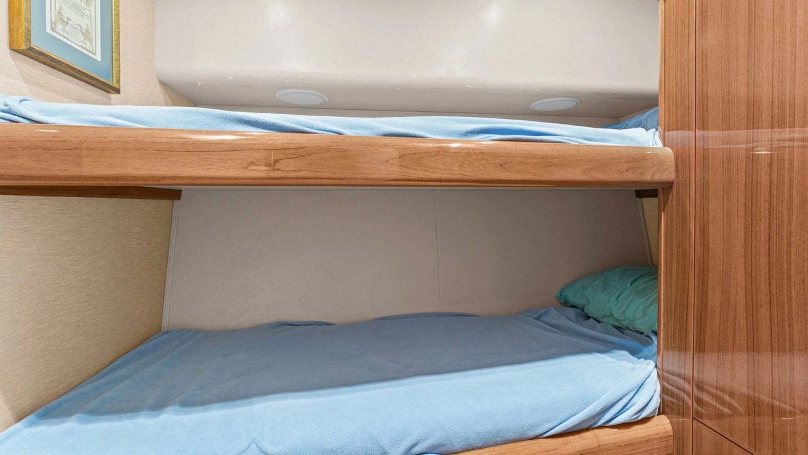 2005 61 Viking Enclosed Bridge Kelkat Rear Stateroom