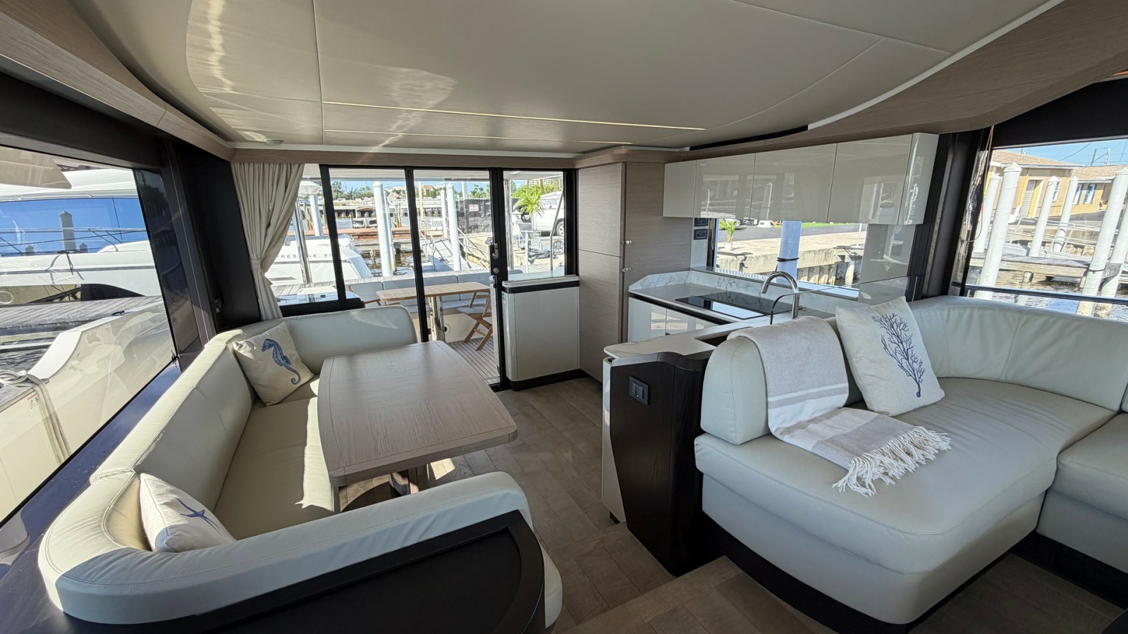Spacious Main Salon with Panoramic Views