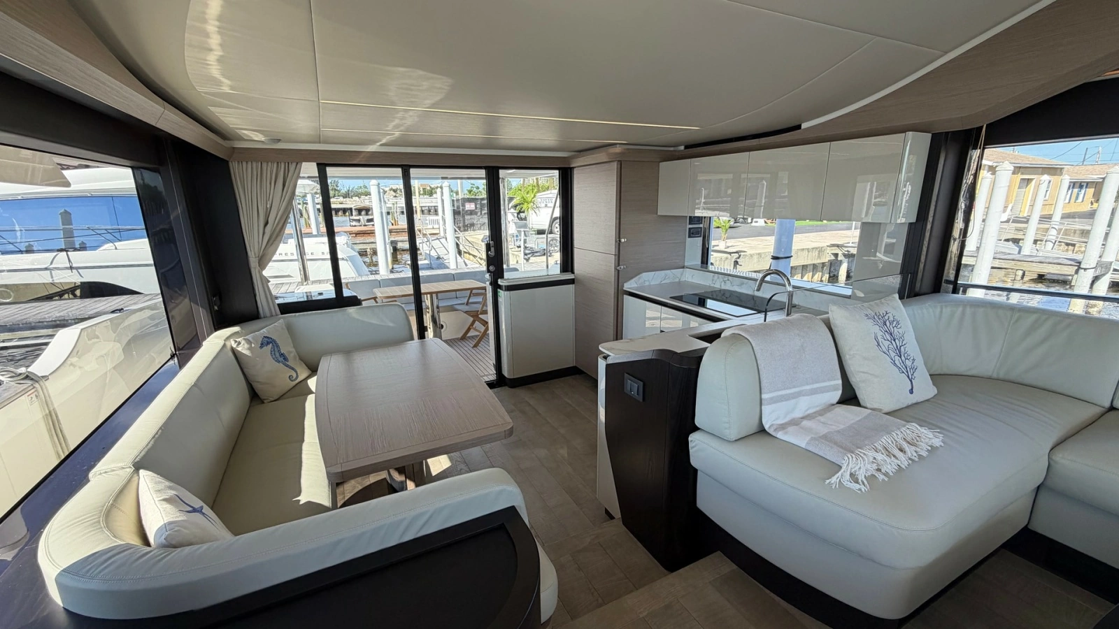 Spacious Main Salon with Panoramic Views