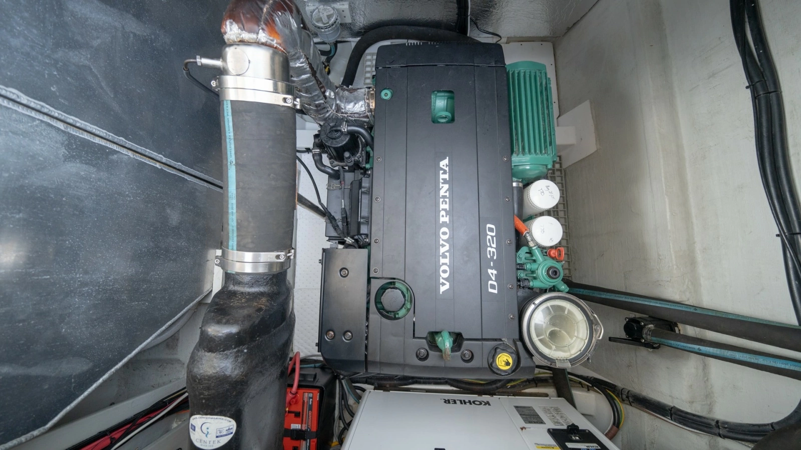 Engine Room with Volvo Penta Engine