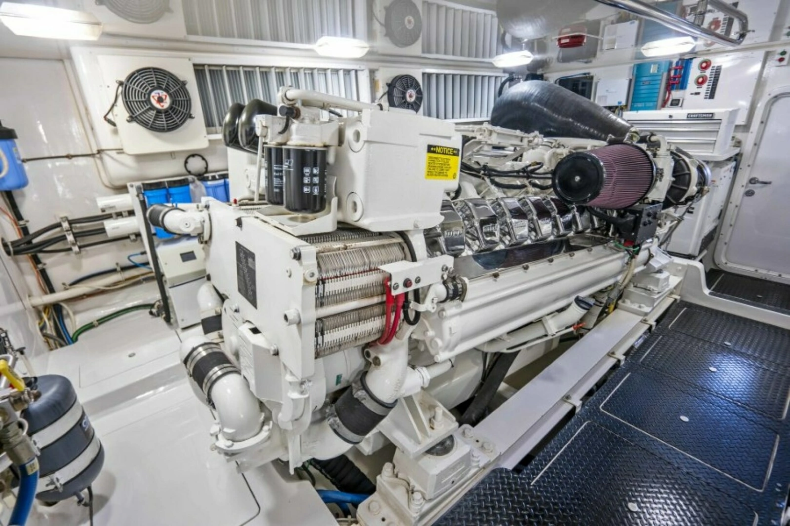 2011 Viking 70 Enclosed Bridge - Last Call - Engine Room