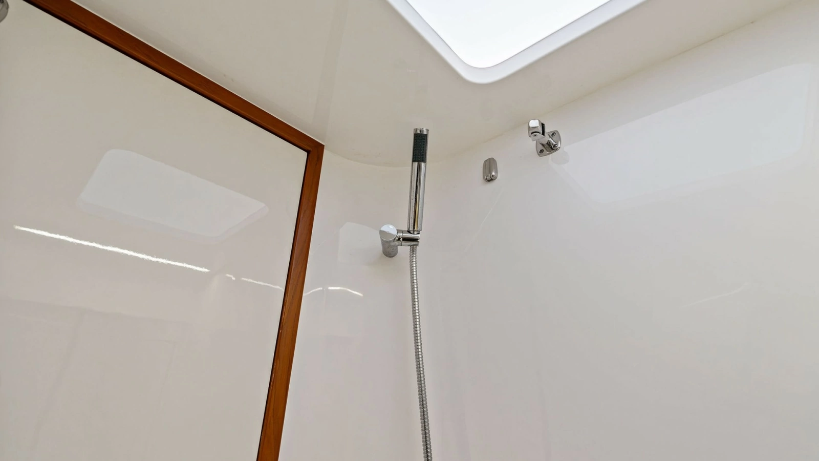 Spacious Shower with Skylight
