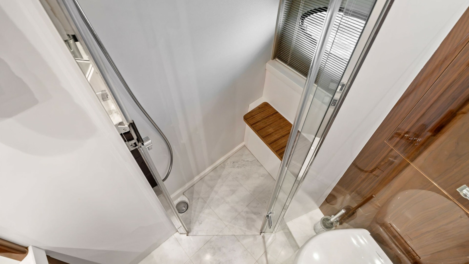 Elegant Yacht Bathroom with Shower