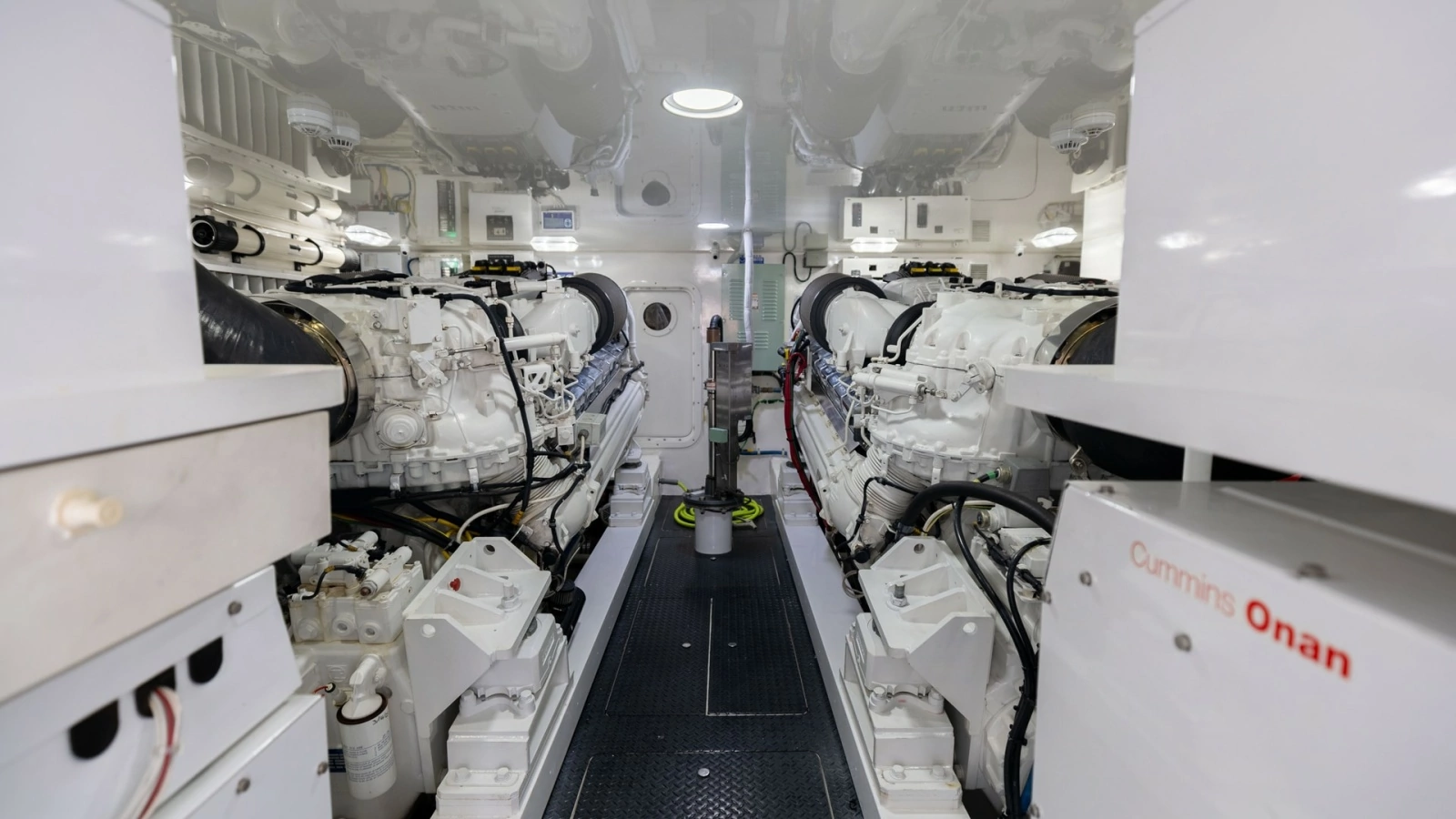Spacious Engine Room with Twin Engines