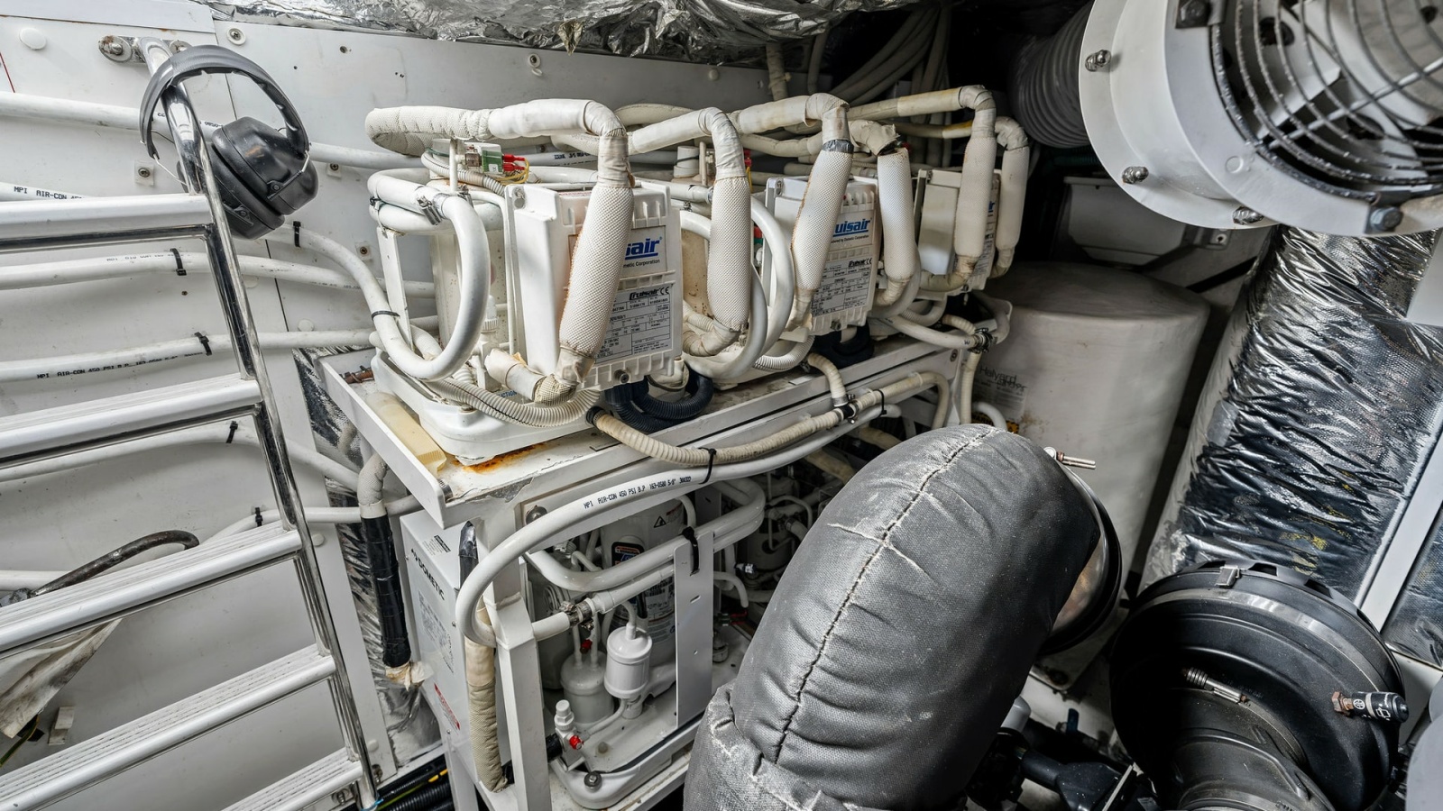 Engine Room with HVAC Systems