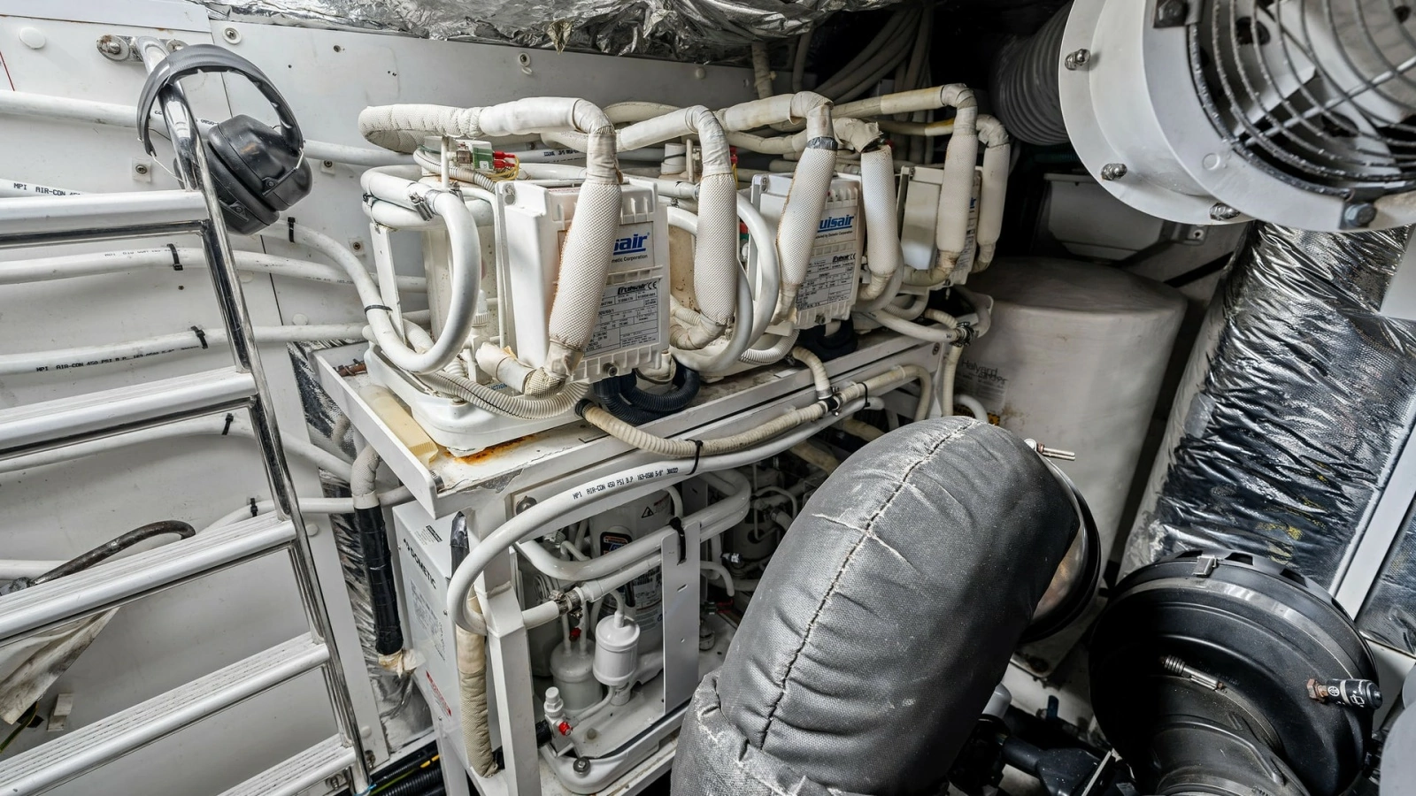 Engine Room with HVAC Systems