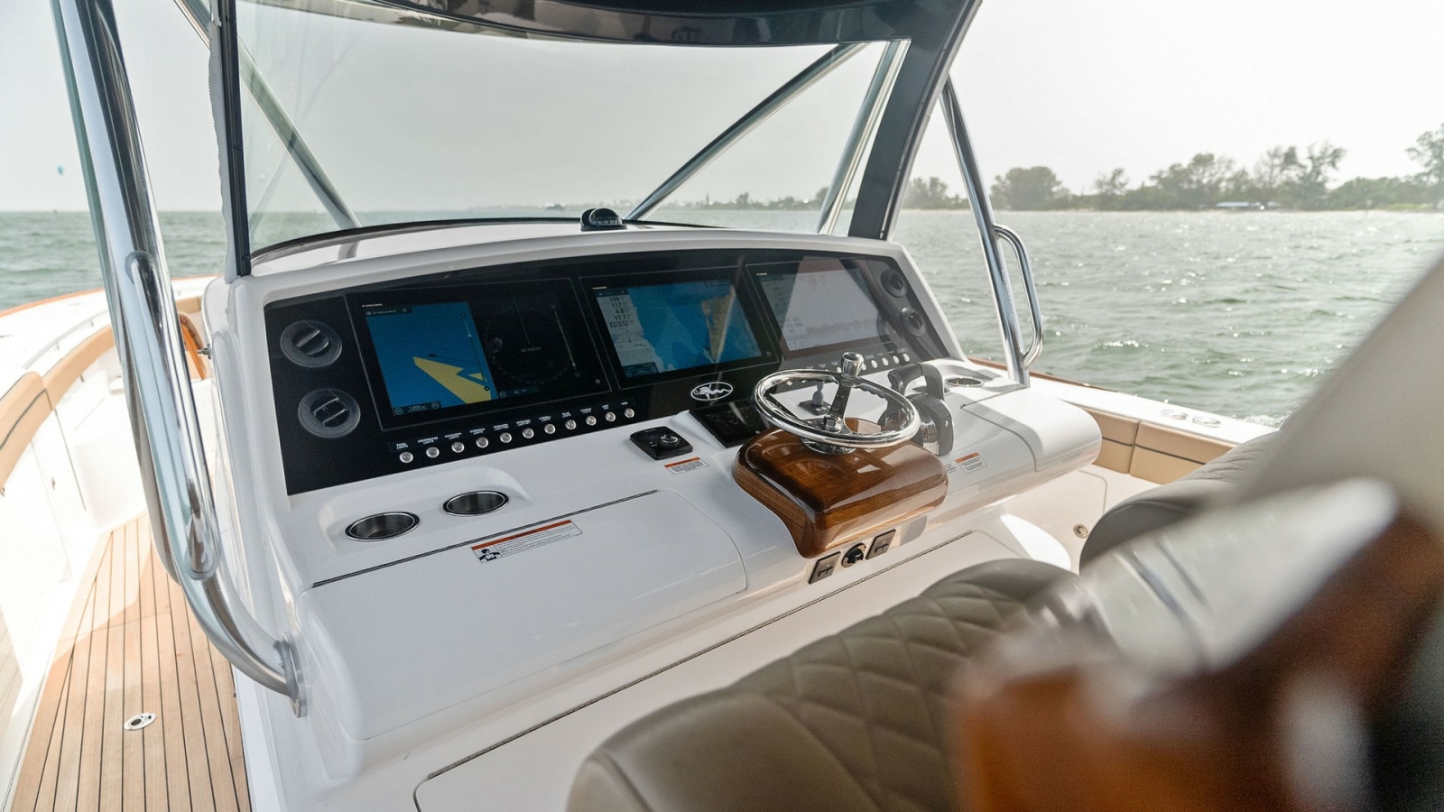 Helm Station with Electronics Display