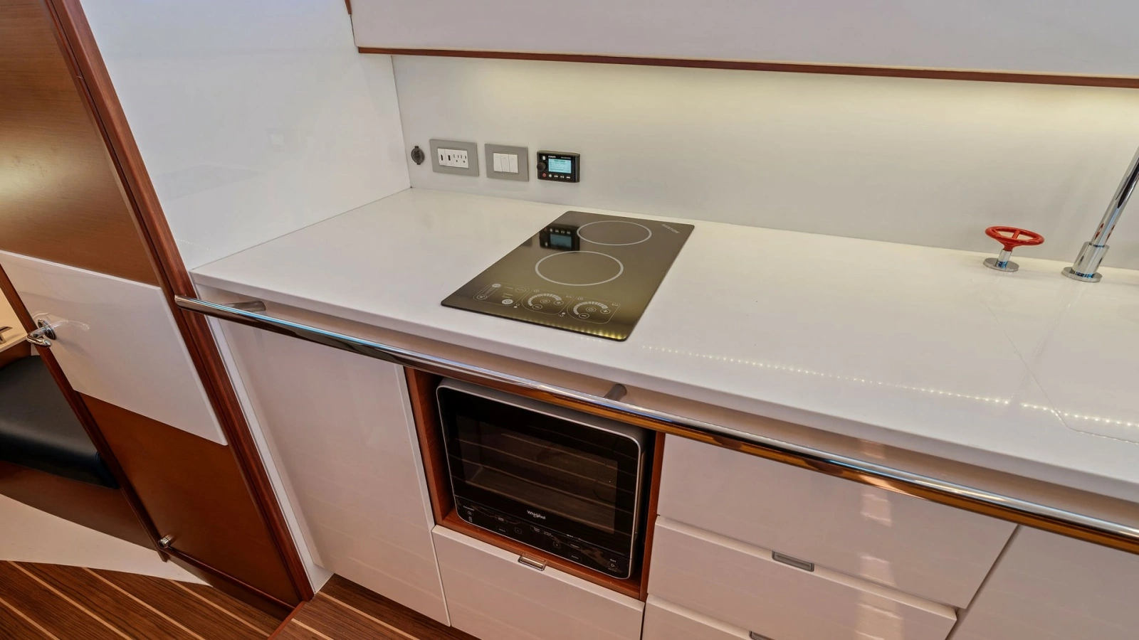 Modern Galley with Cooktop