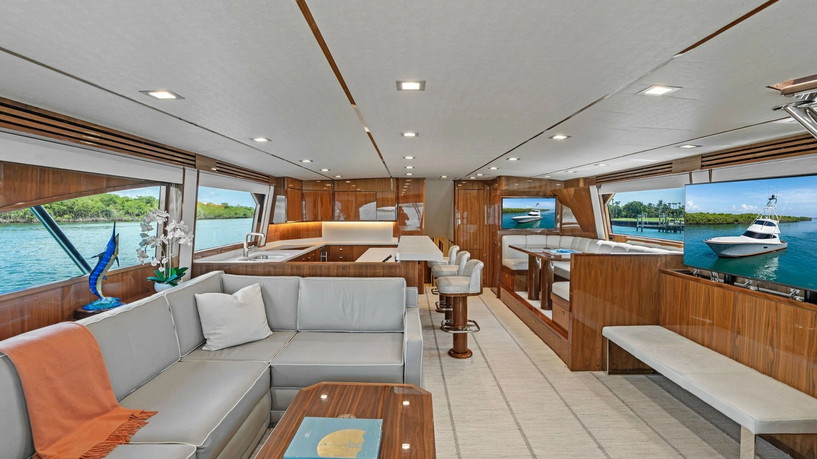 2016 Viking 80 Enclosed Bridge- FRIGATE- Salon/Galley