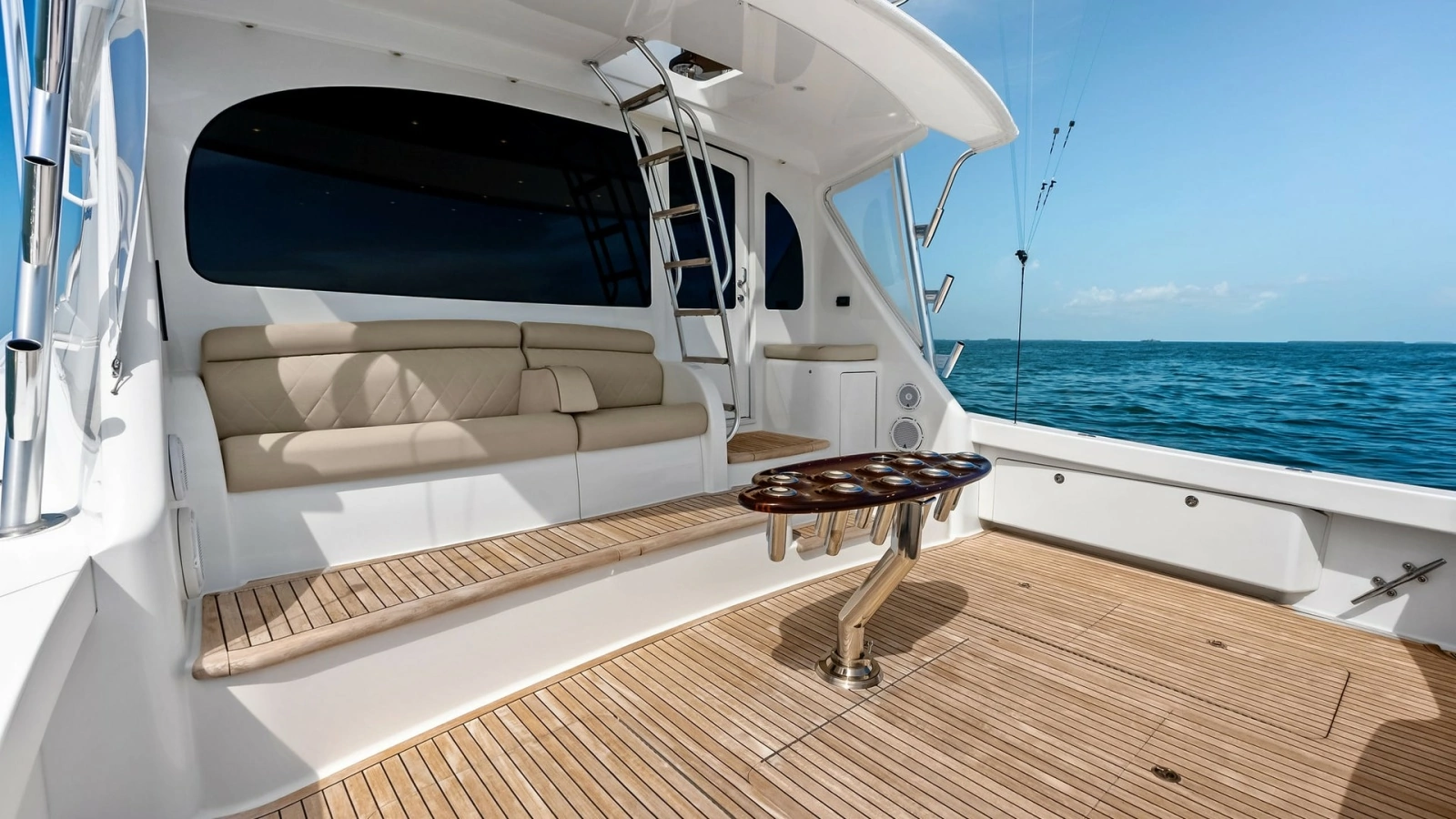 Spacious Cockpit with Teak Decking