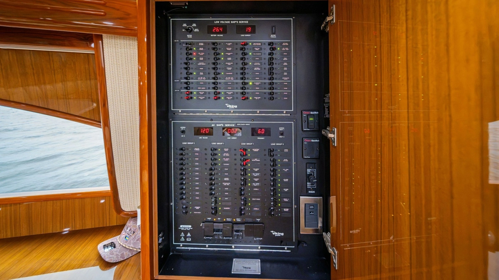 Electrical Panel with Wood Finish
