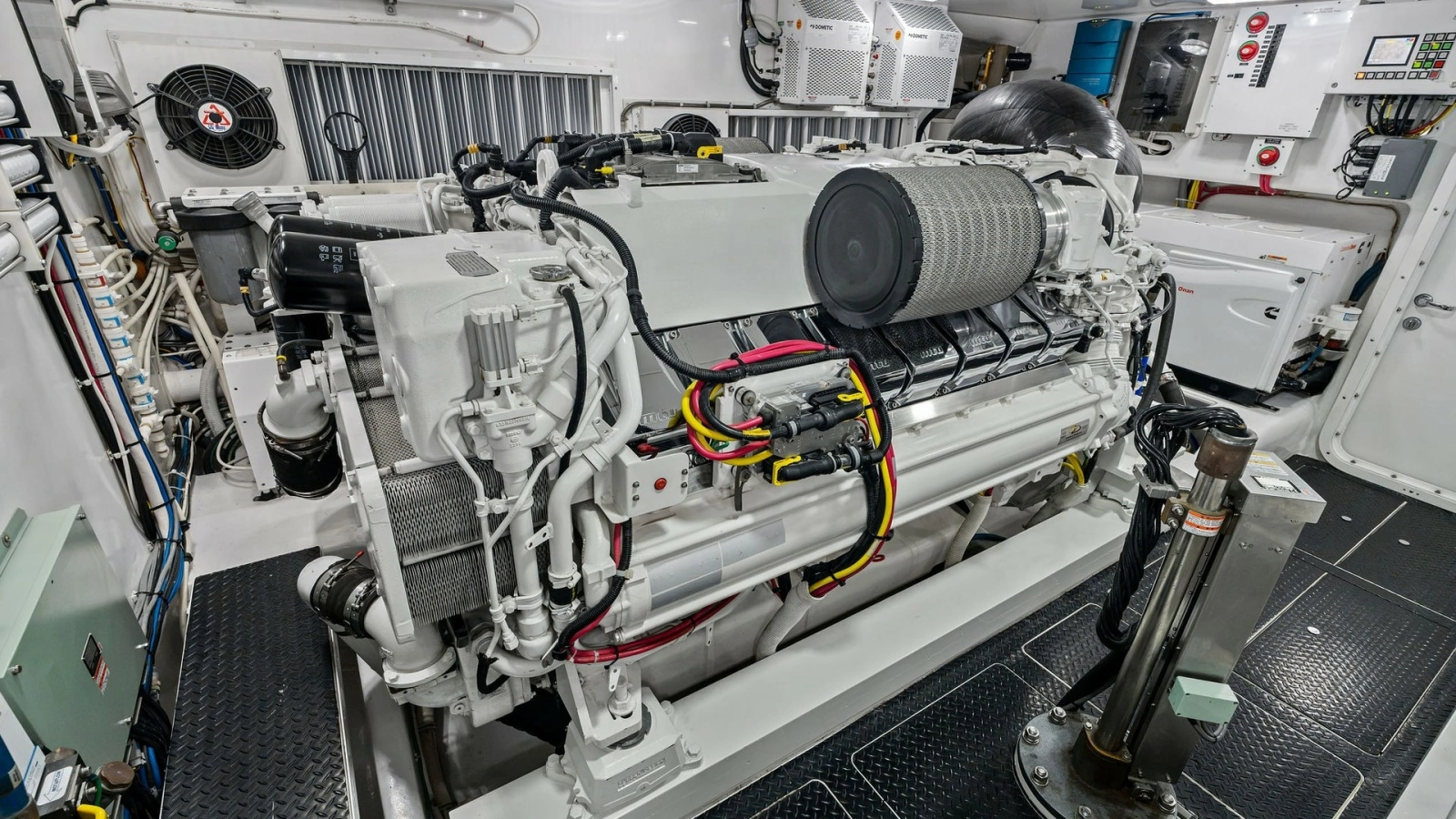 2016 Viking 80 Enclosed Bridge- FRIGATE- Engine Room