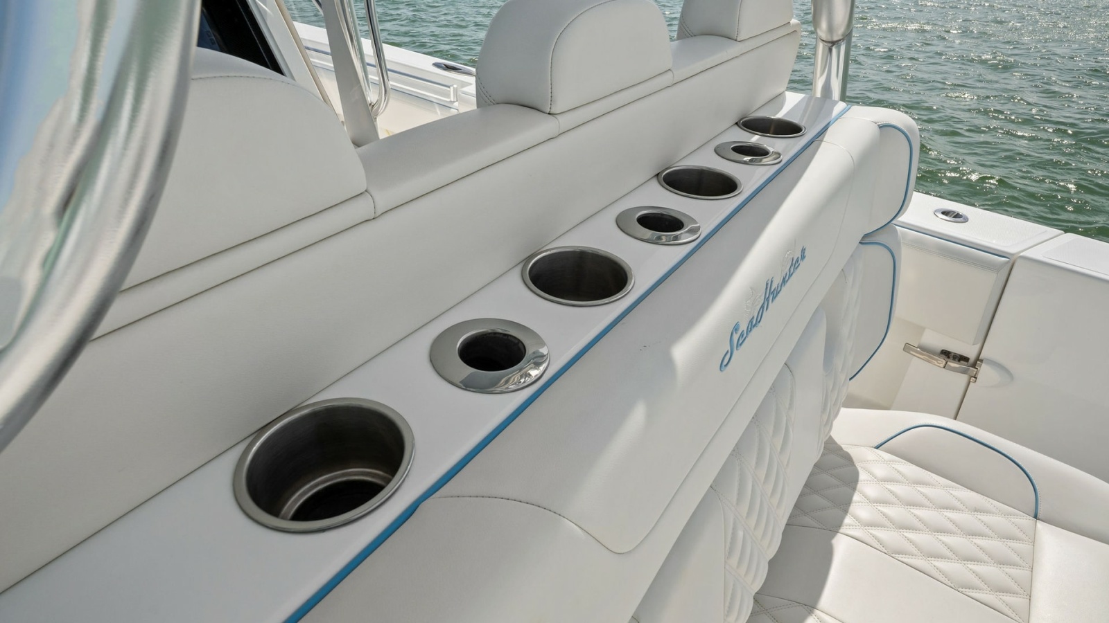 Aft Seating with Rod Holders