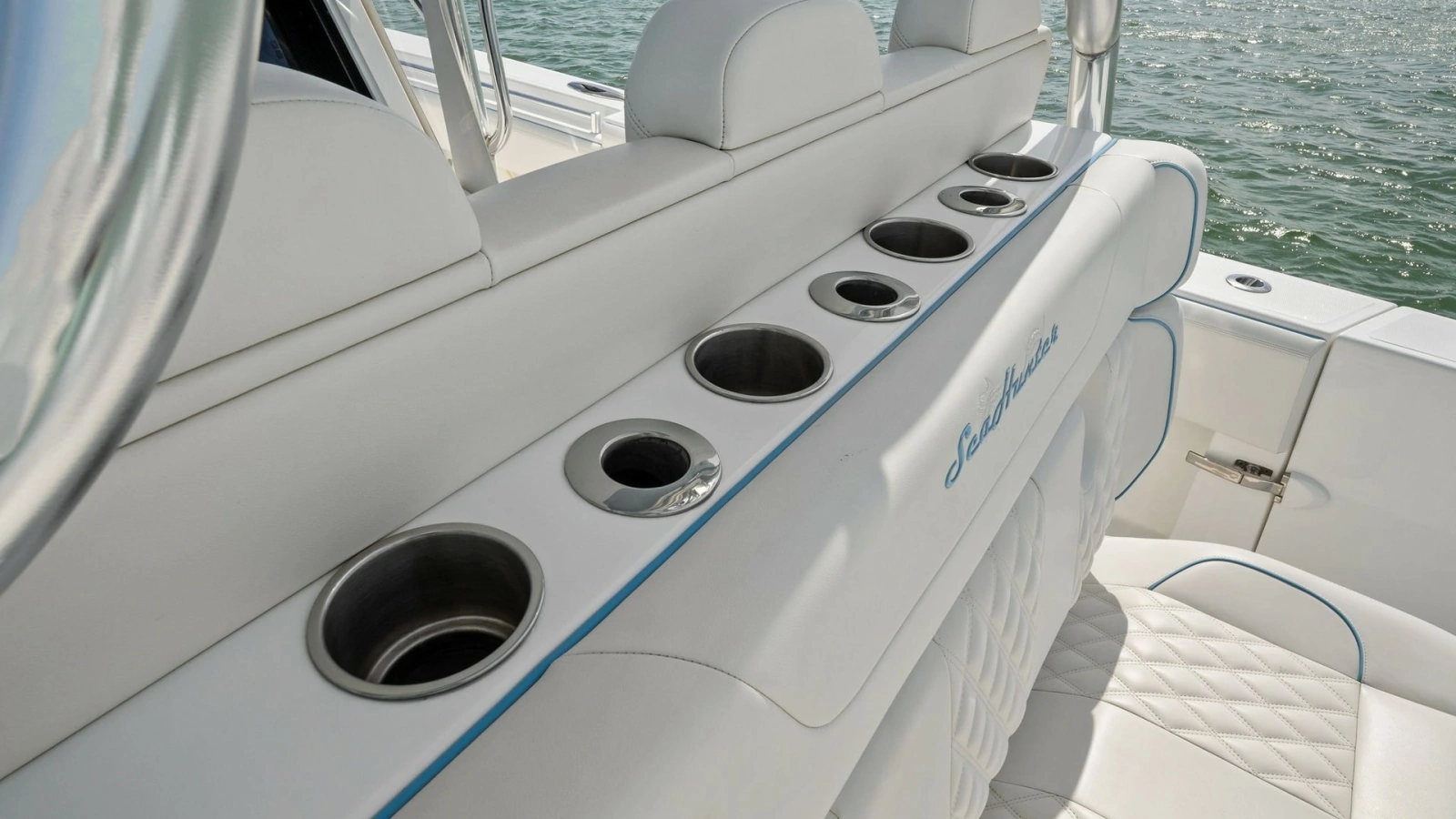 Aft Seating with Rod Holders