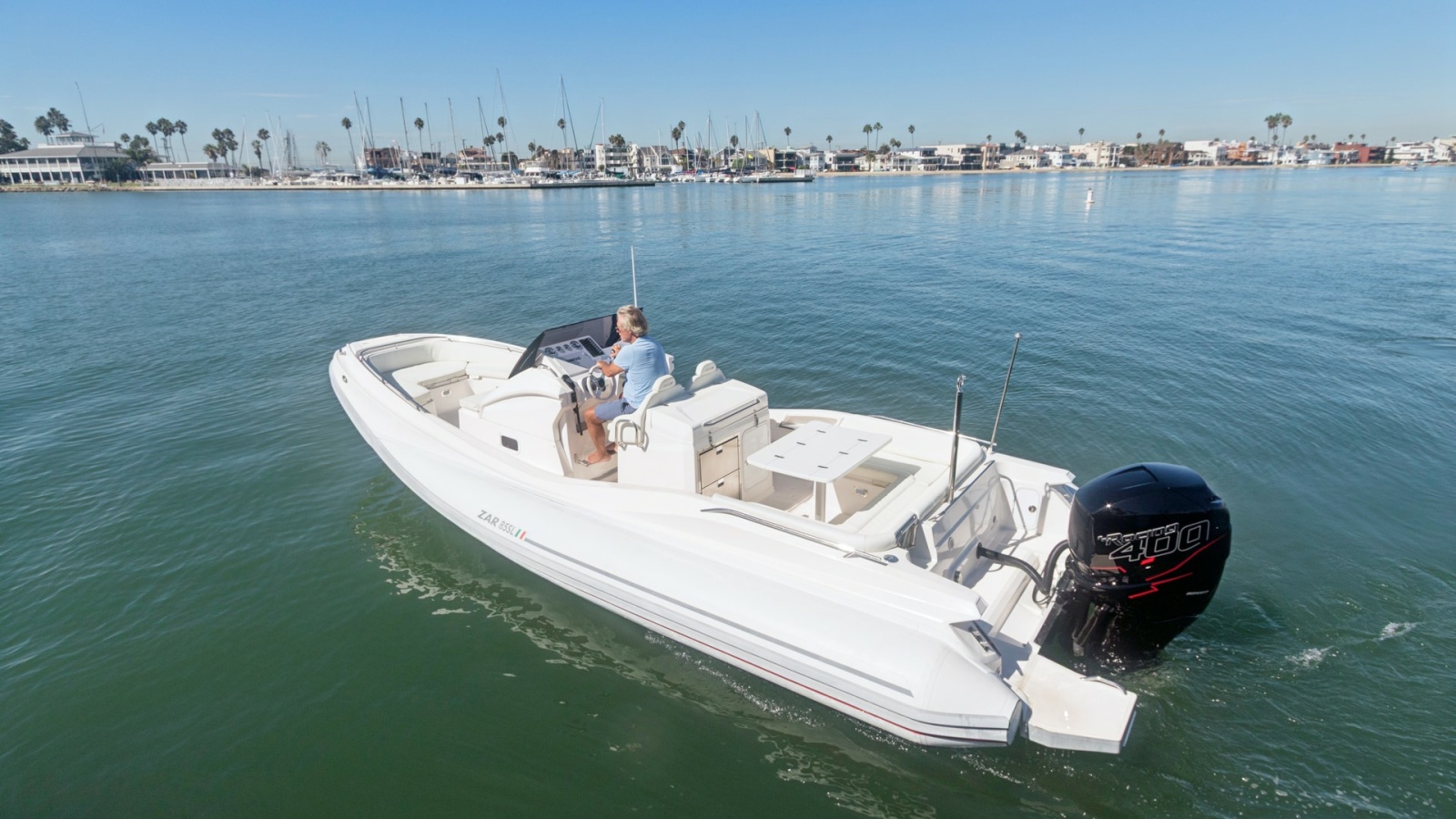 Aft Deck with Seating and Engine