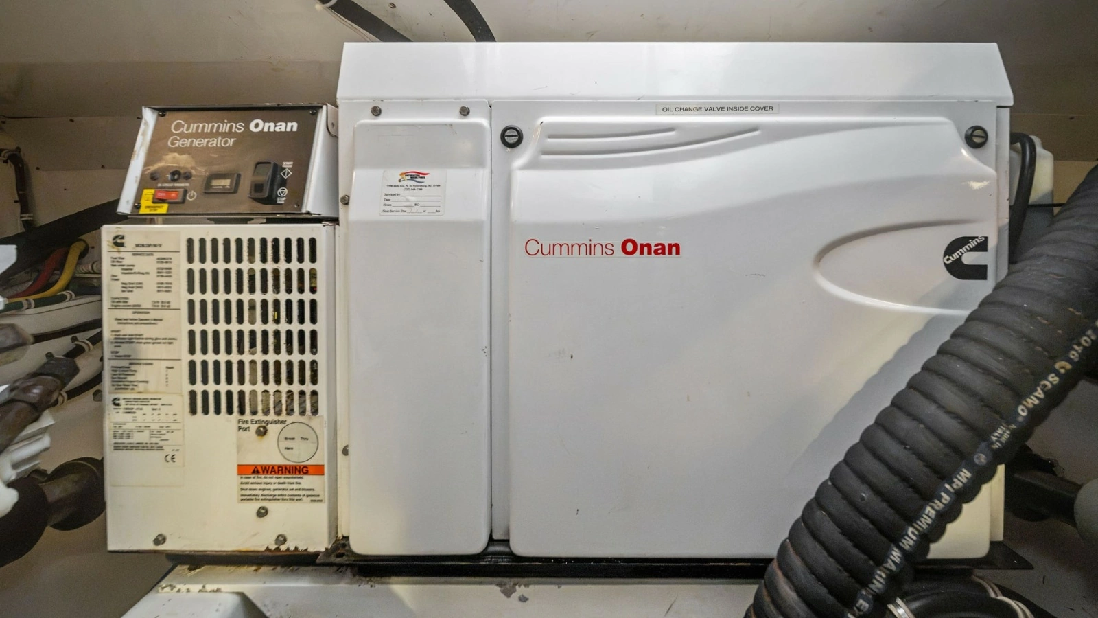 Engine Room with Cummins Onan Generator