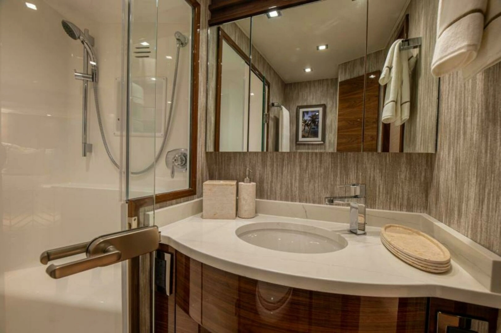 2023 Viking 64 Convertible Master Stateroom Head