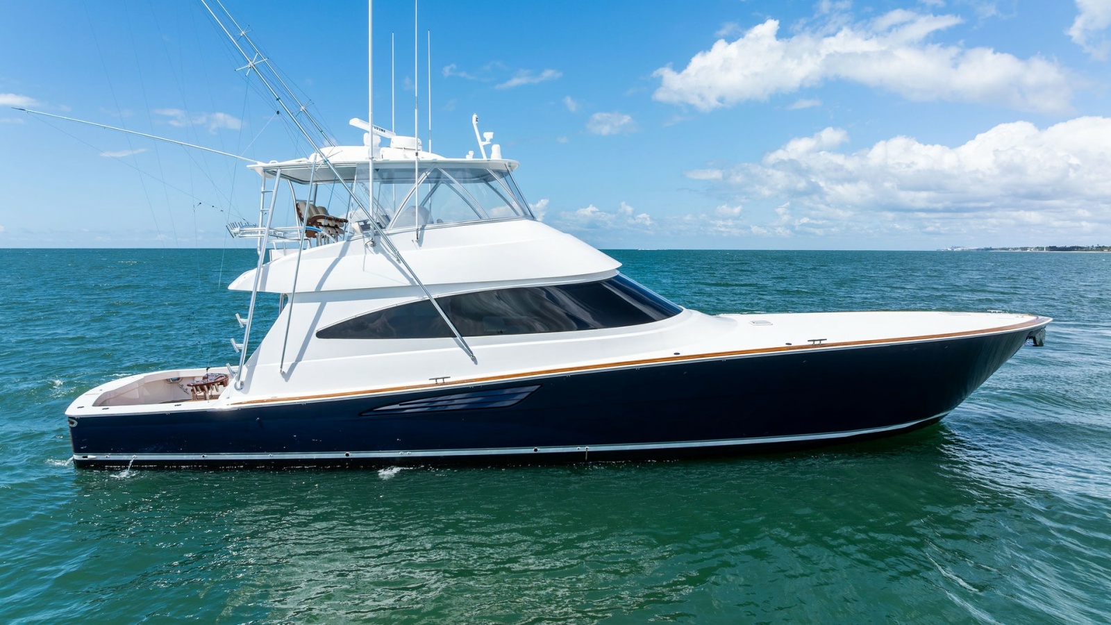 Starboard Profile of Viking 68 Convertible