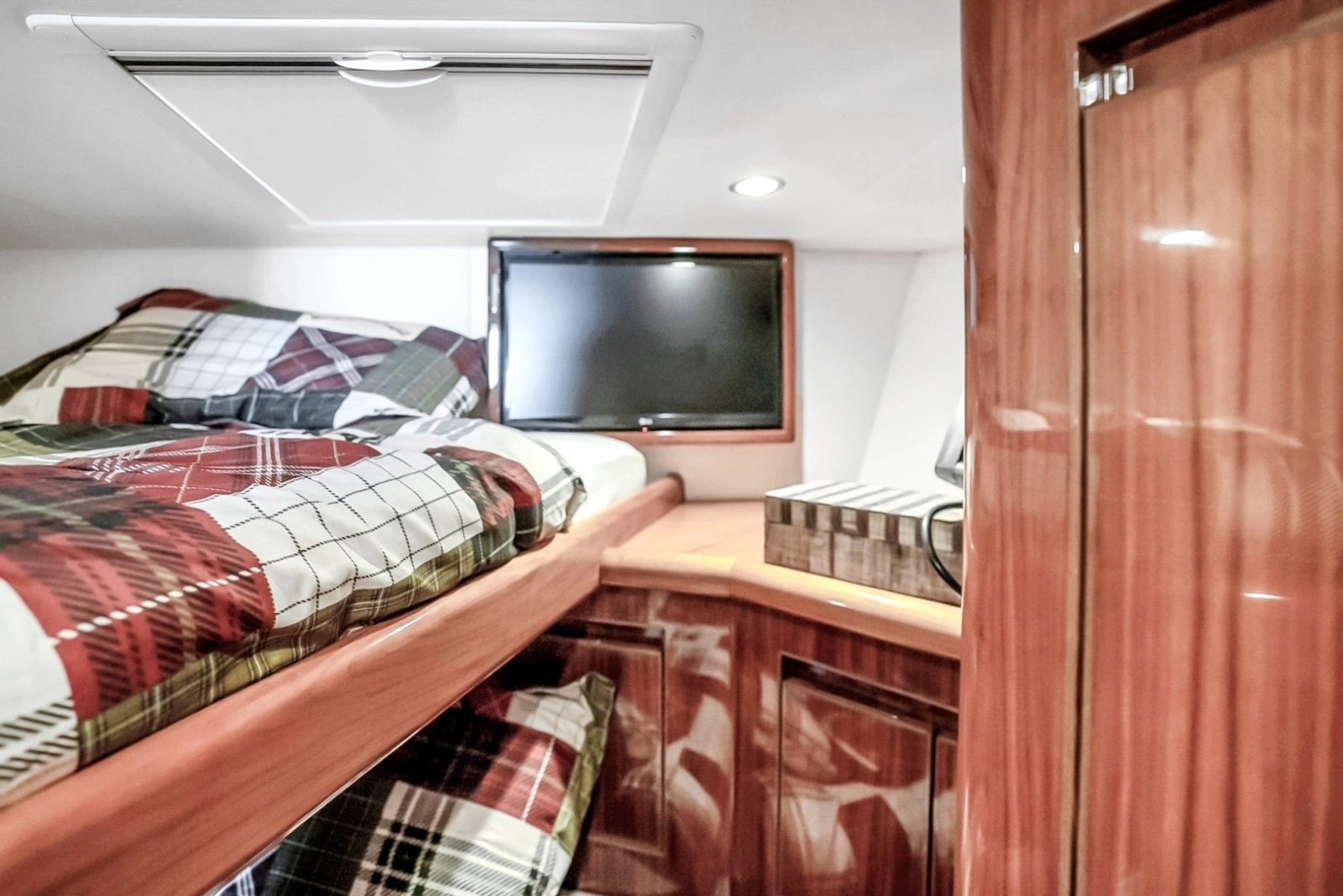 2021 Viking 48 Convertible- MISS TAMMY- Forward VIP Stateroom