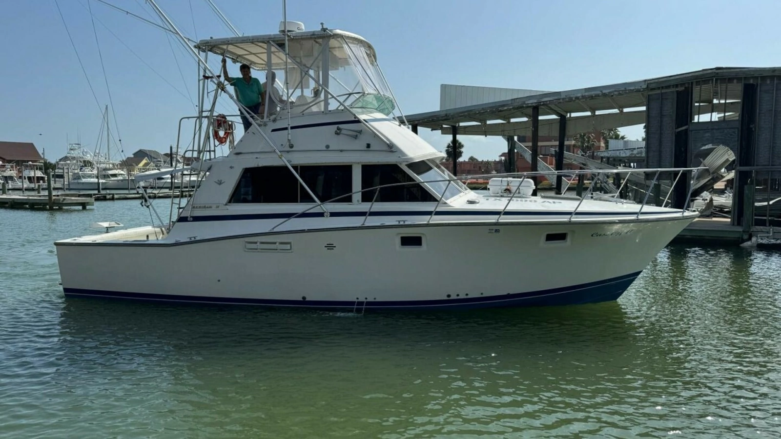 1983 Bertram 385 Convertible- Cast Off II-STBD 2