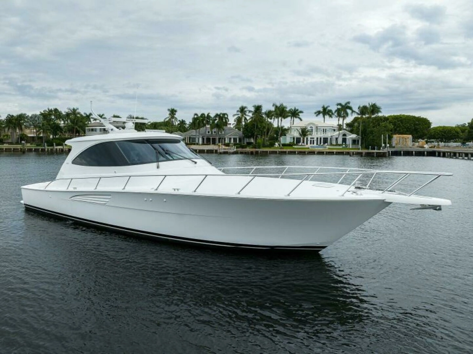 Viking 54 - TROUBLE FREE - Starboard Bow Profile