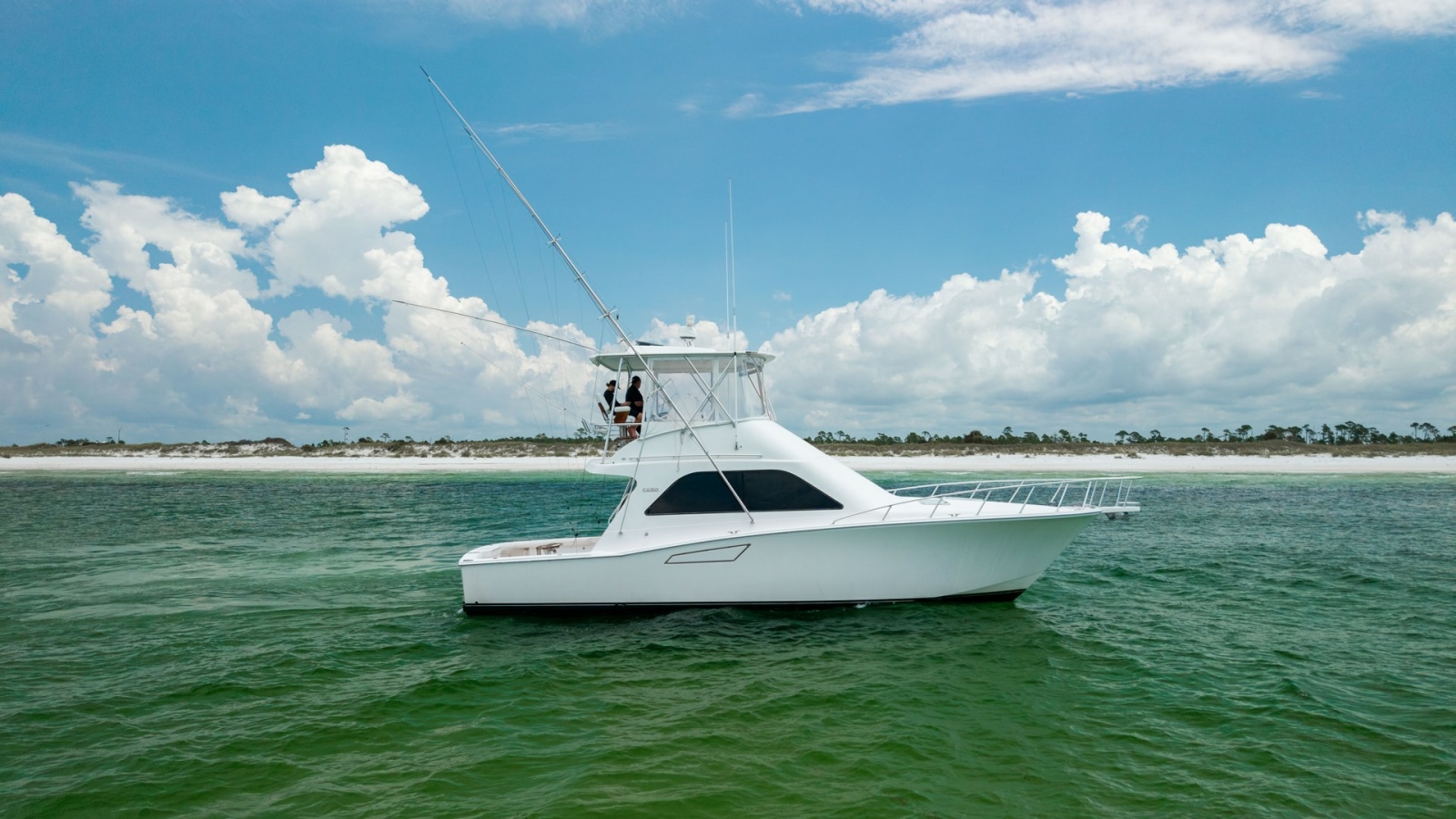 Side Profile of Cabo 43 Convertible