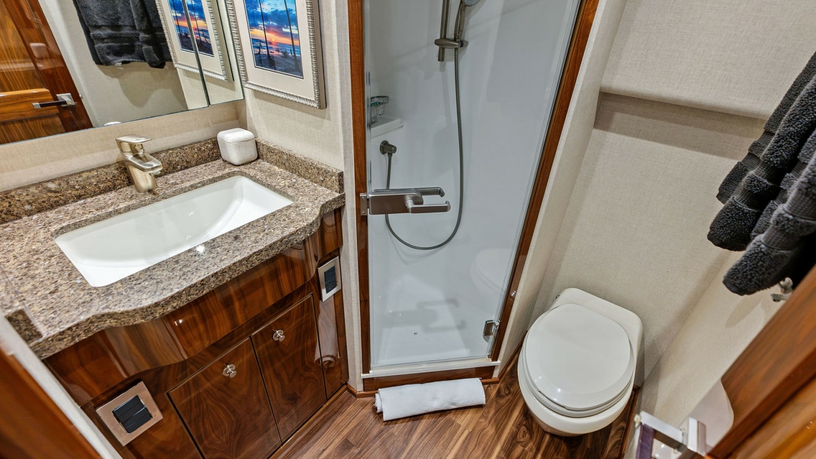 Elegant Ensuite Bathroom with Shower