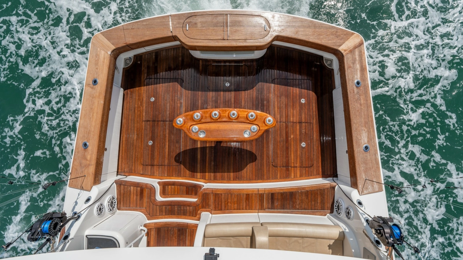 Aft Deck with Teak Flooring