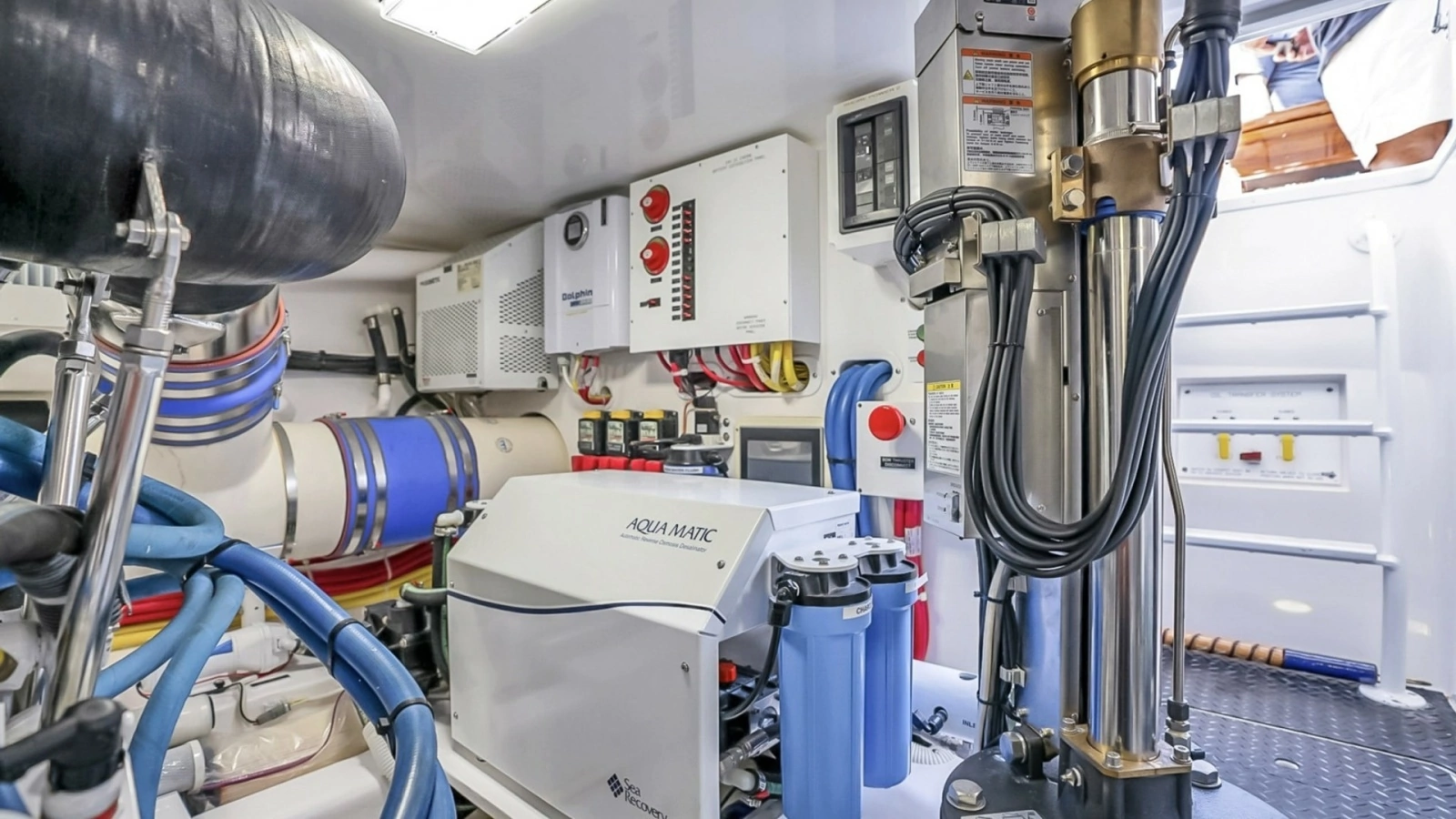 Engine Room with Watermaker System