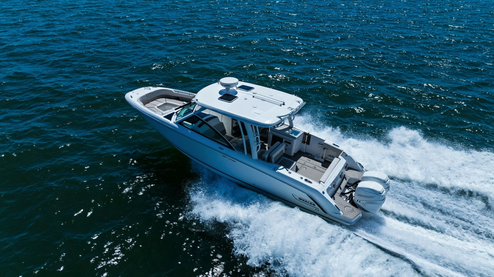 Aerial View of 320 Vantage Cruising