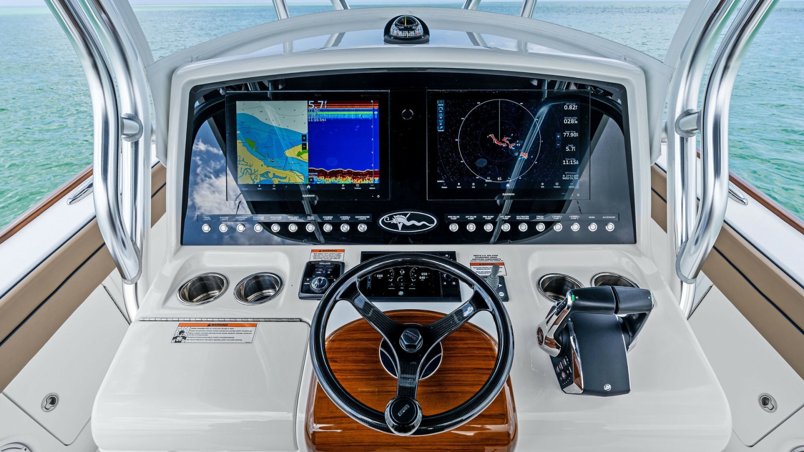 Helm Station with Navigation Screens