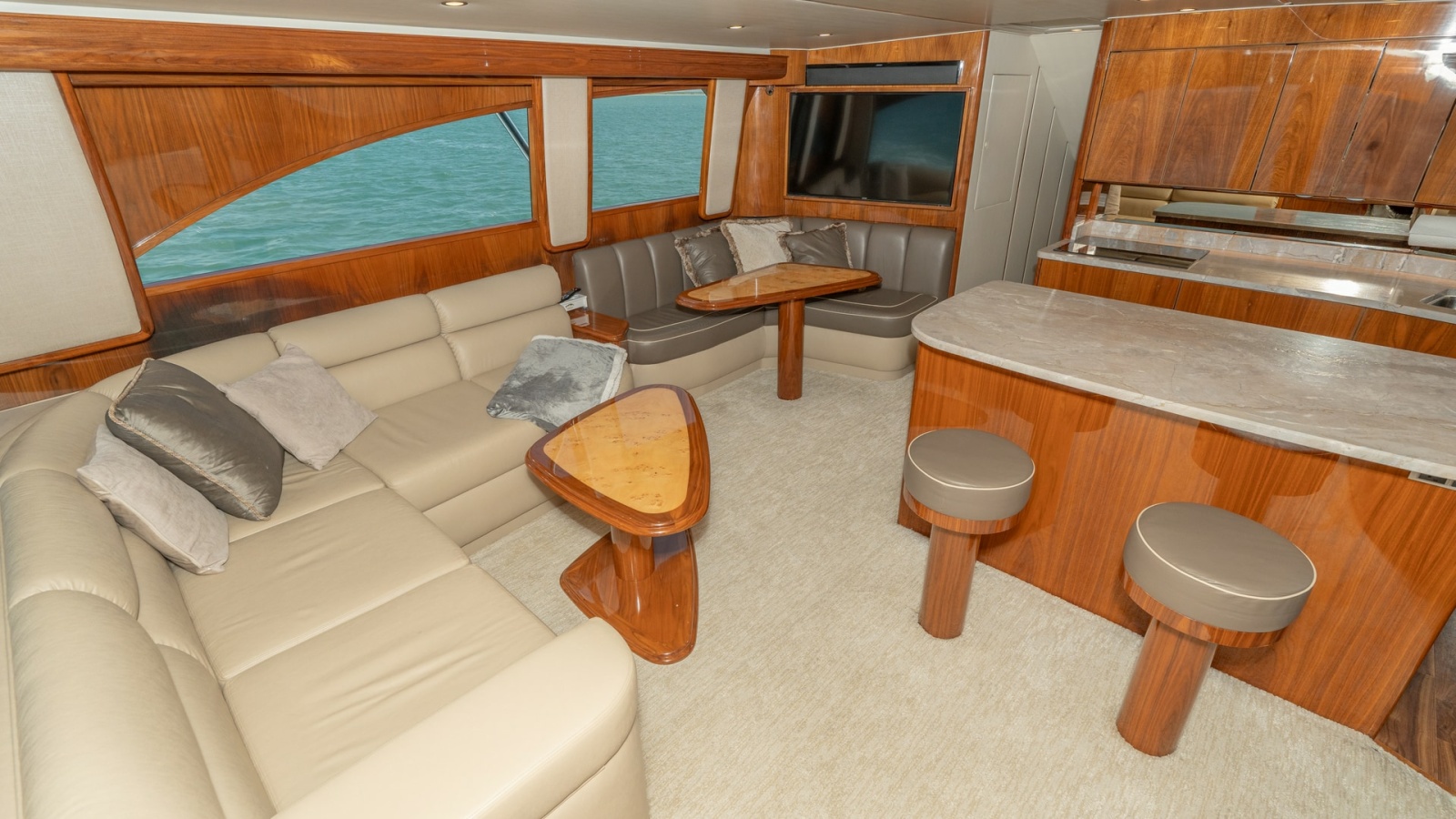 Spacious Salon with Galley