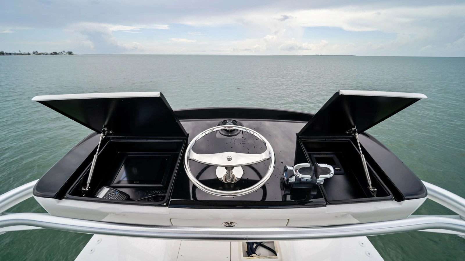 Flybridge Helm Station with Storage