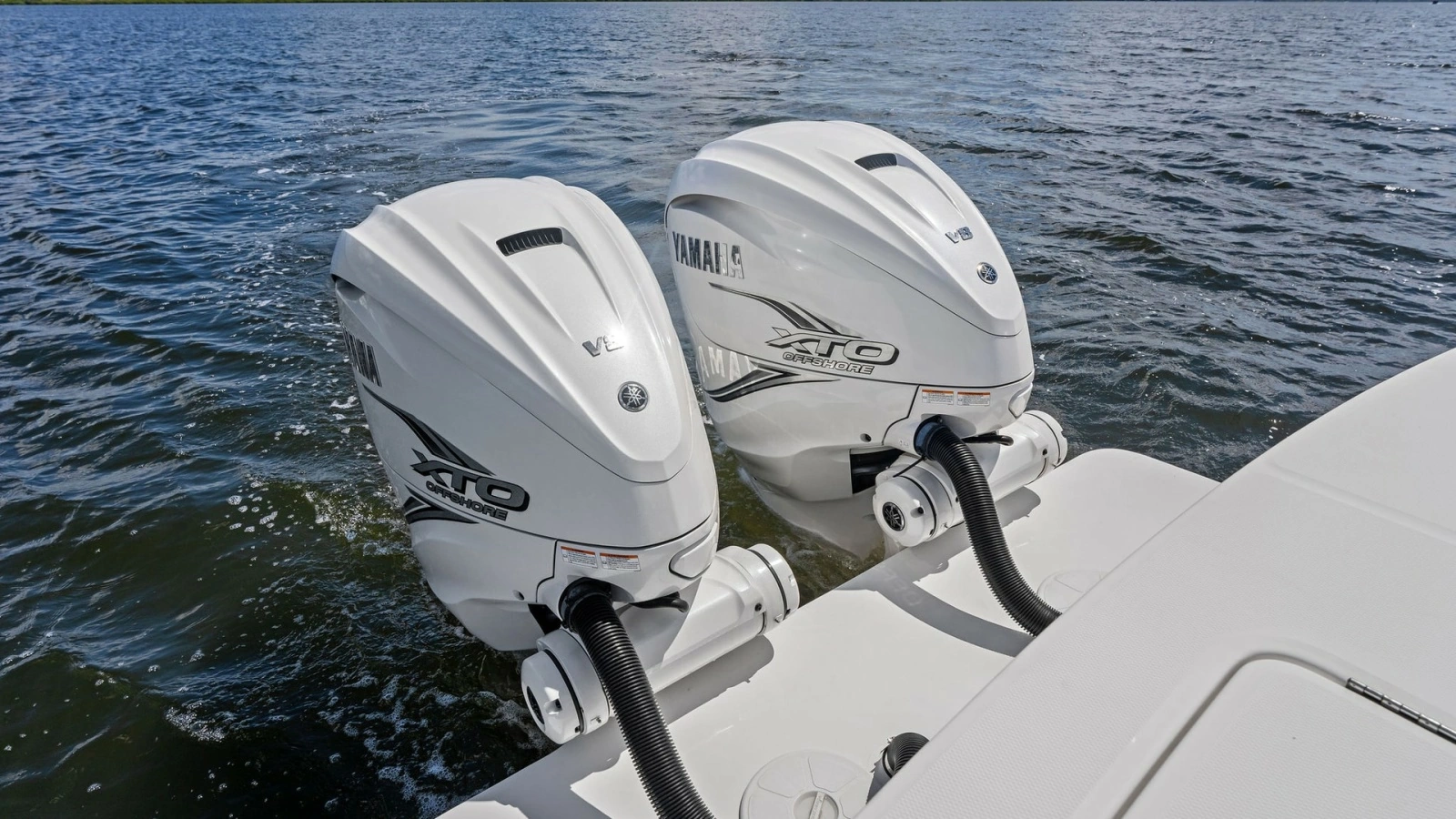 Twin Yamaha Outboard Engines View