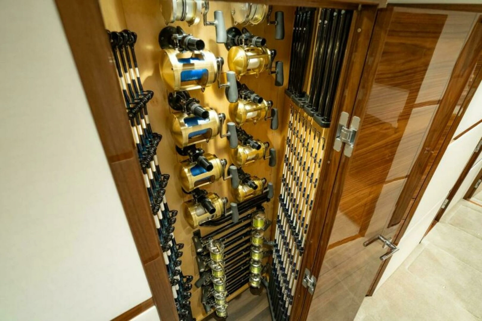 Viking 82 Convertible - Rod Storage Closet