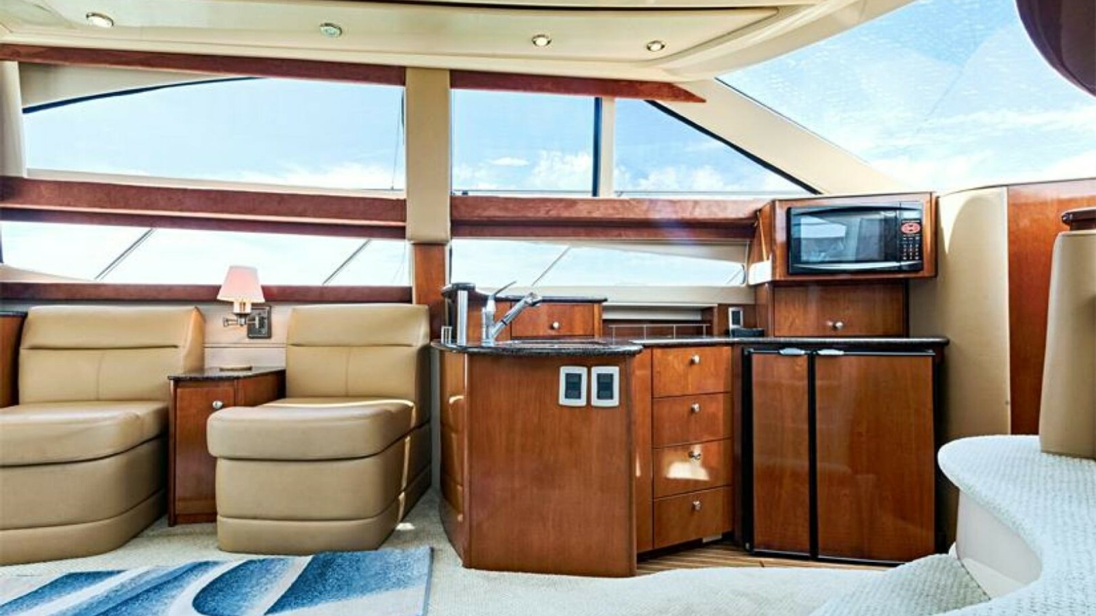 Salon with Galley and Seating