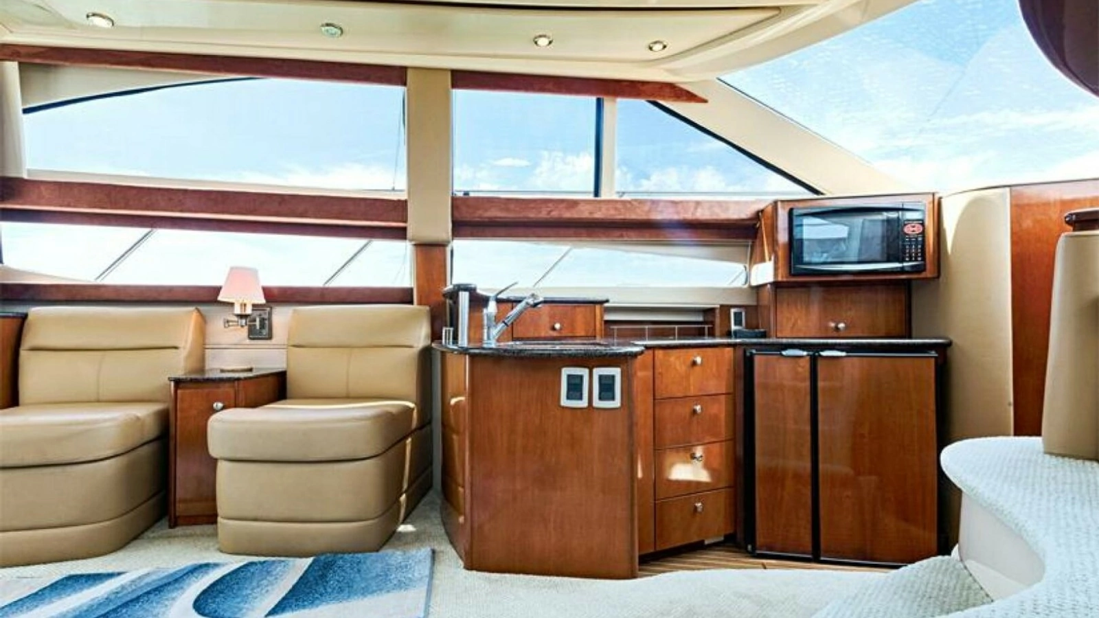 Salon with Galley and Seating