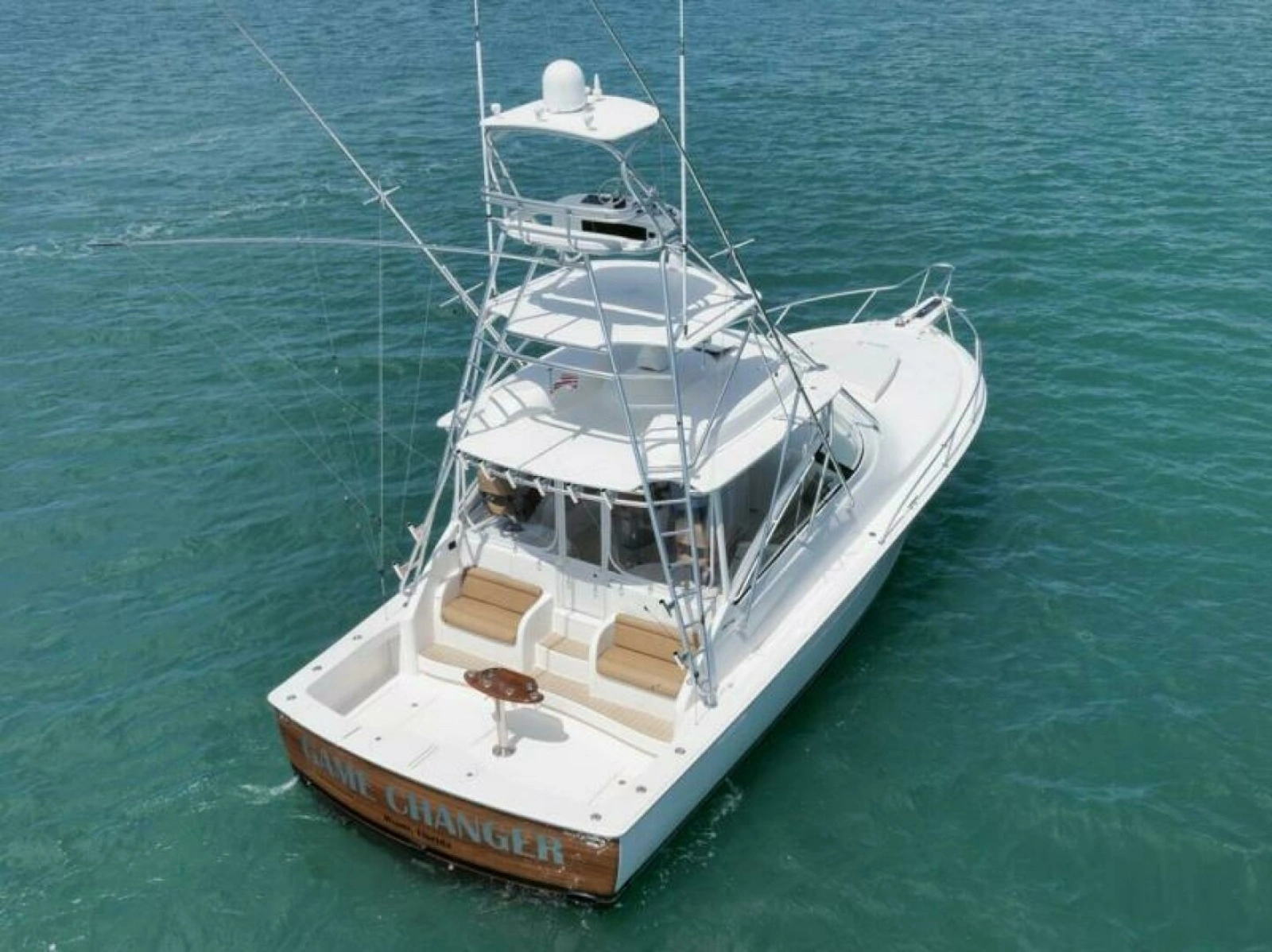 Viking 42 GAMECHANGER - Aft Aerial Profile