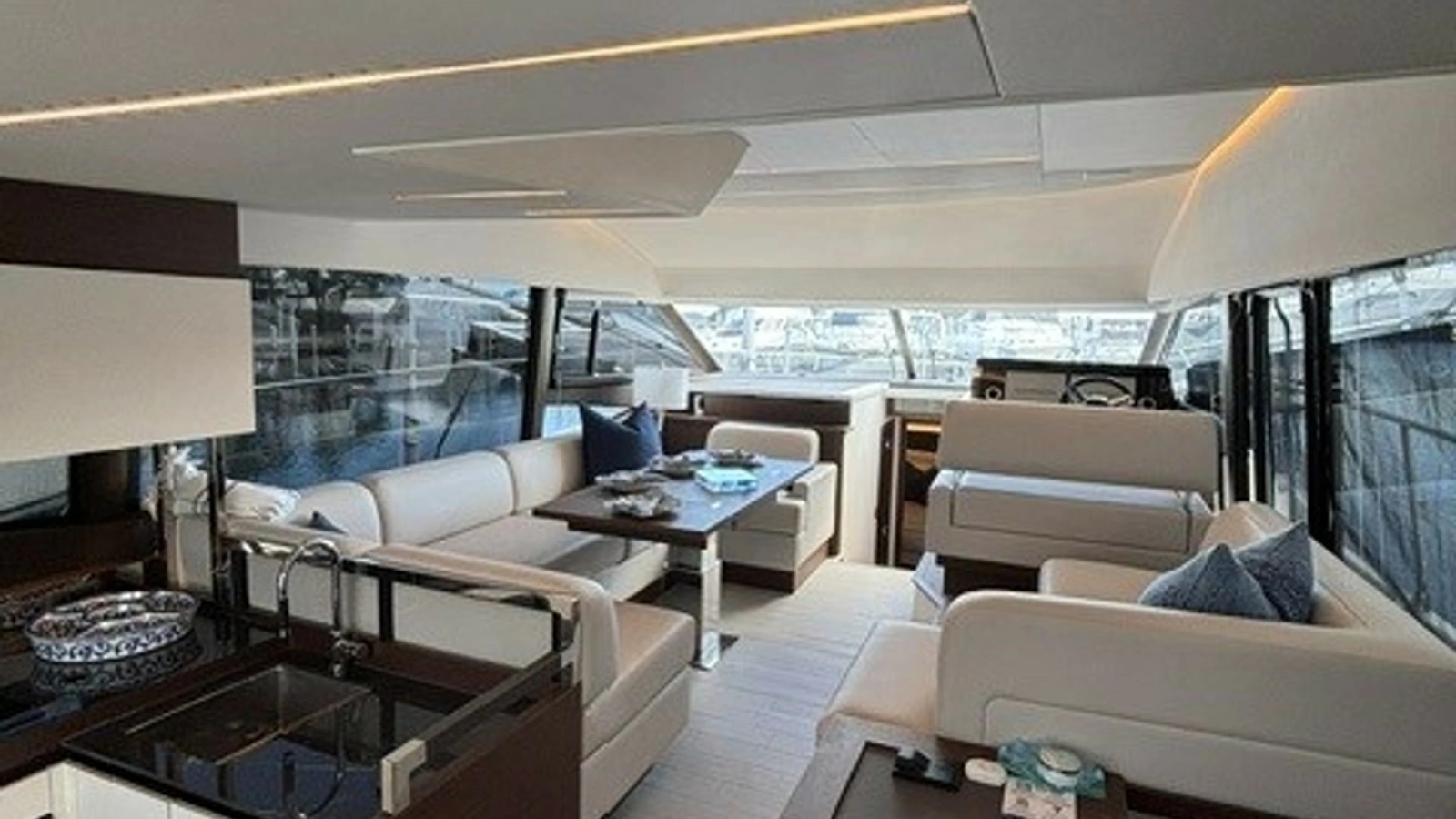 Spacious Interior Salon with Helm