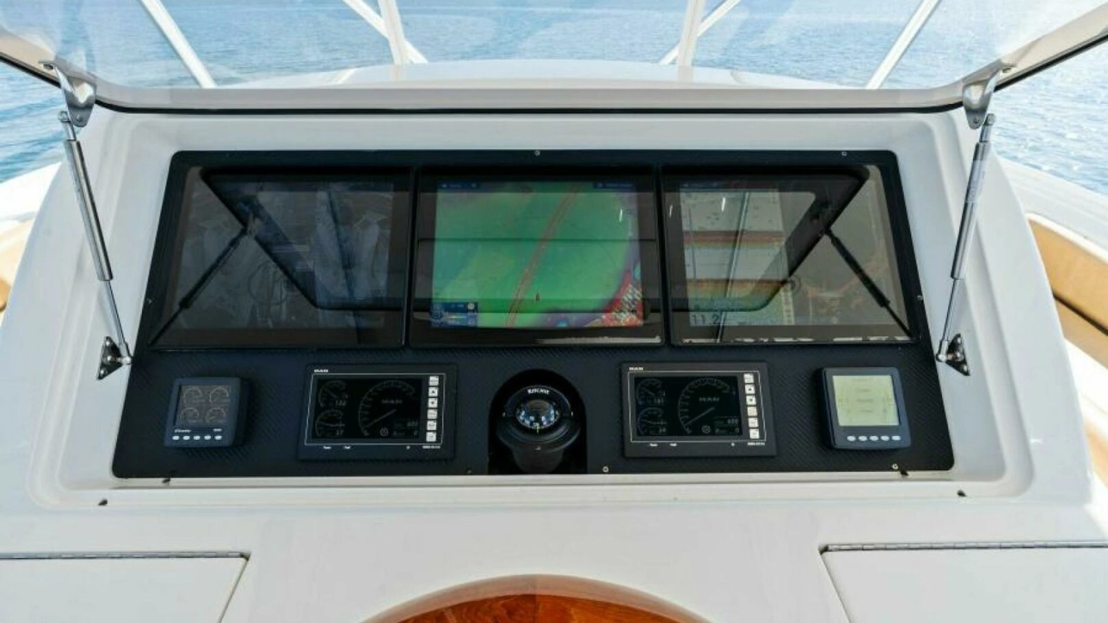 Helm Station with Navigation Displays