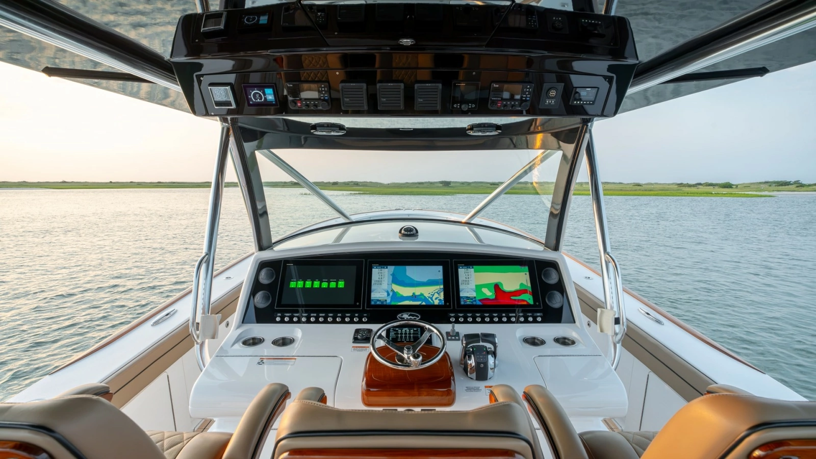 Helm Station with Dual Displays