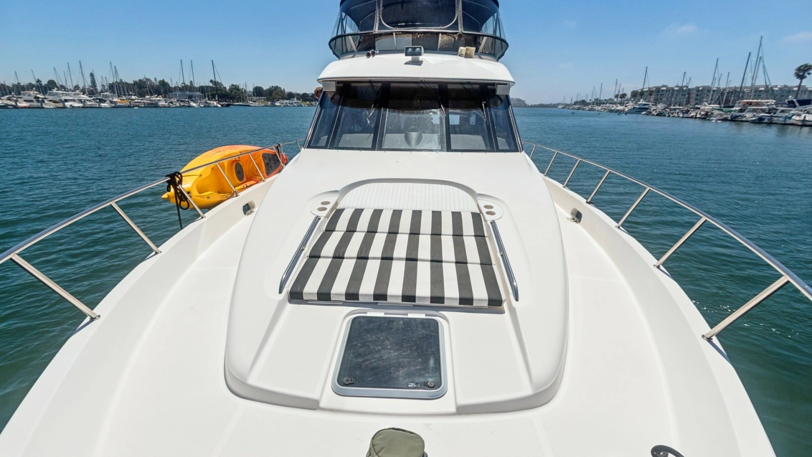 Spacious Bow with Sun Pad
