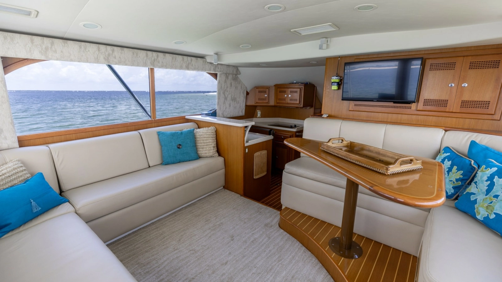 Spacious Salon with Sea Views