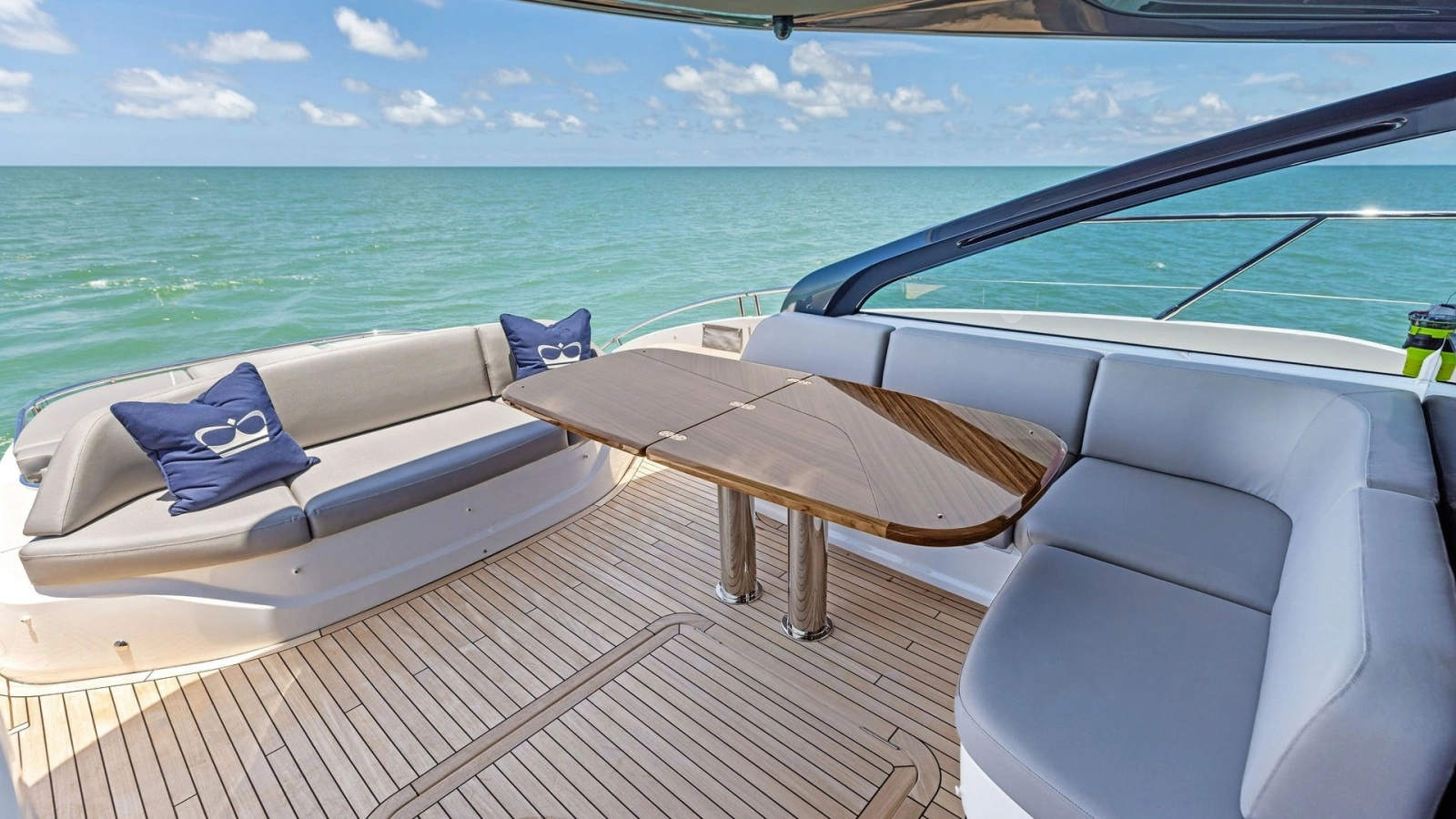 Spacious Cockpit Deck Seating Area