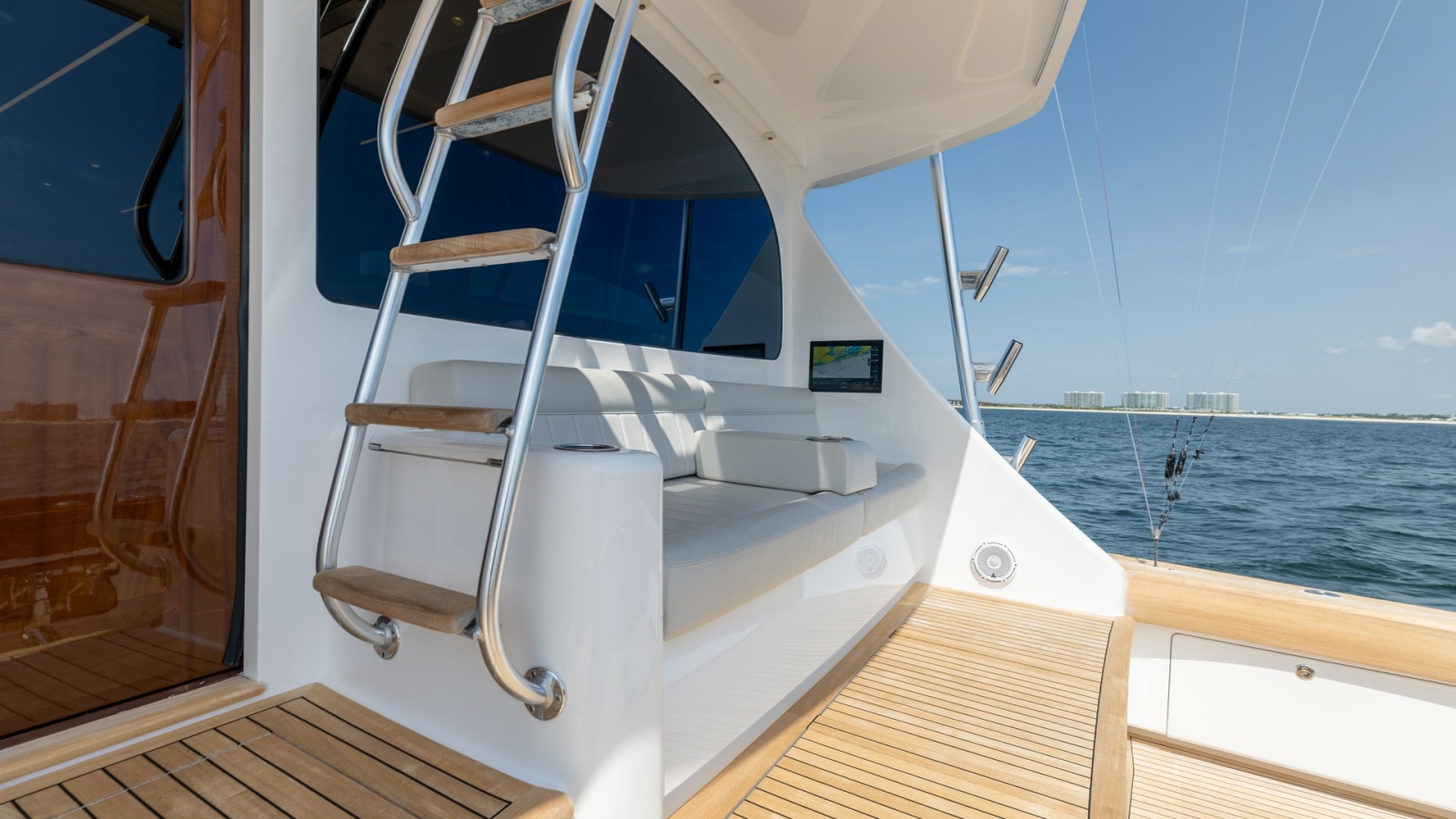 Sleek Aft Deck with Ladder Access