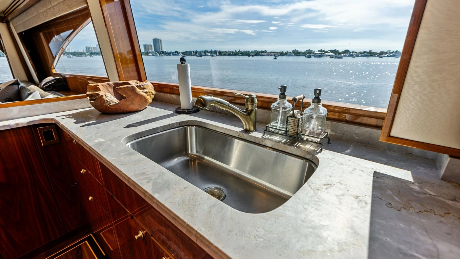 Galley Sink with Ocean View