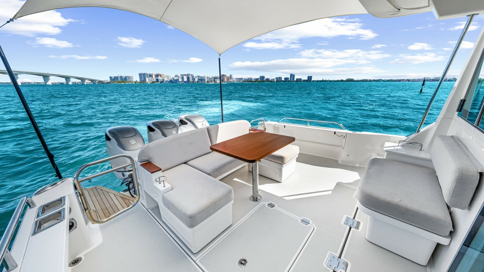 Spacious Aft Deck with Seating