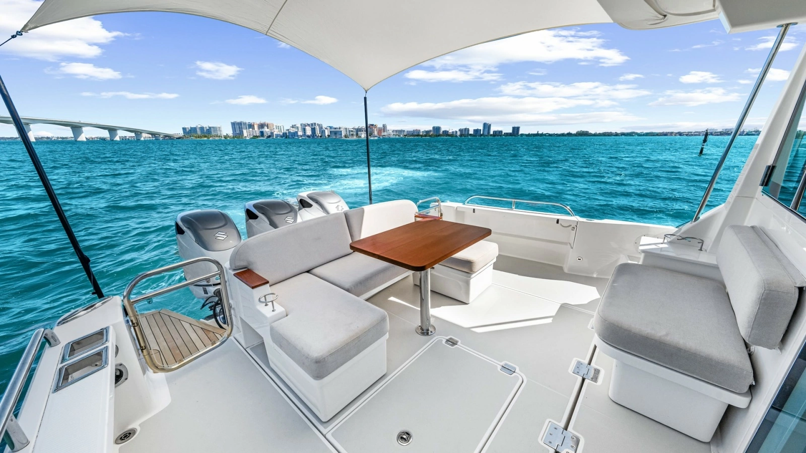 Spacious Aft Deck with Seating