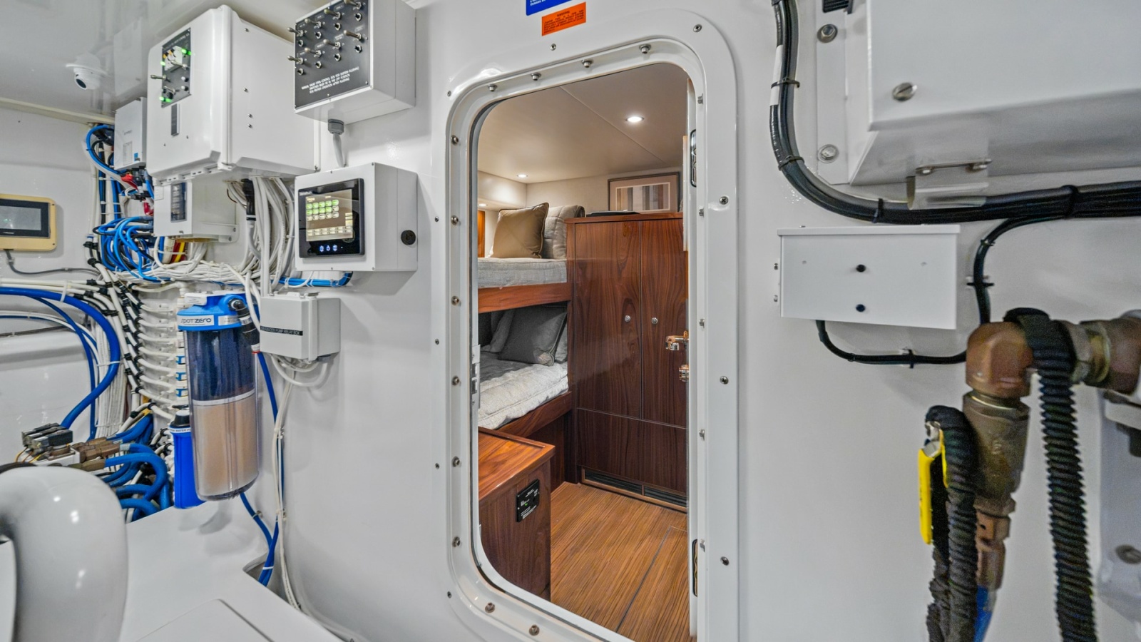 Engine Room Access to Crew Quarters